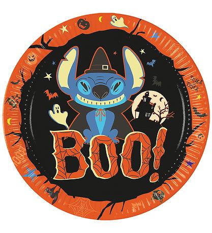 Χάρτινα Πιάτα Stitch Halloween 23cm (8 τμχ) | 97826