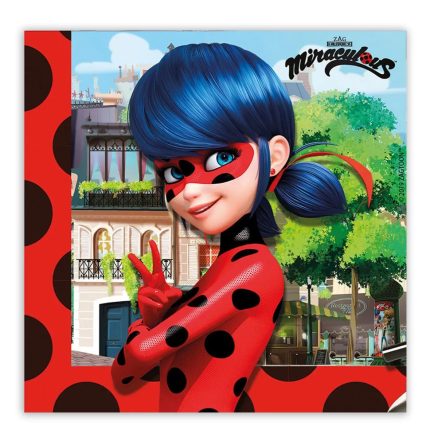 Χαρτοπετσέτες Πάρτυ Miraculous Ladybug 20τμχ (33 x 33 cm) | 91351
