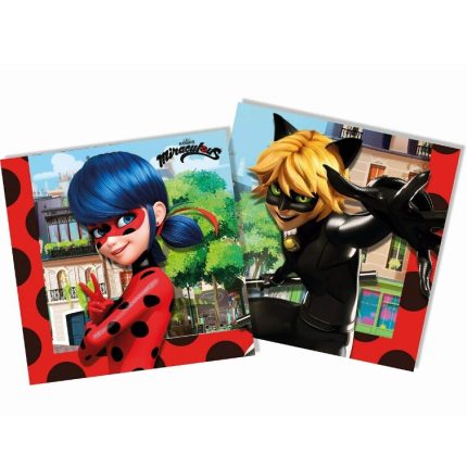 Χαρτοπετσέτες Πάρτυ Miraculous Ladybug 20τμχ (33 x 33 cm) | 91351