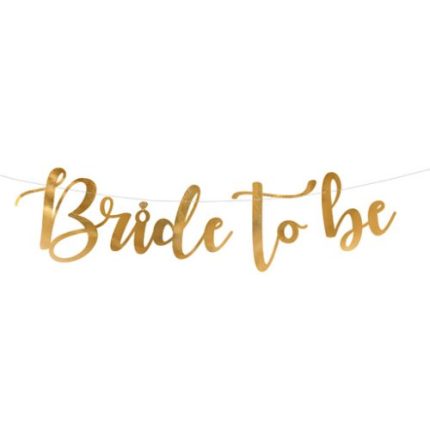 Χρυσή Γιρλάντα για Bachelor “Bride to Be” (19 x 80 cm) | GRL85-019M