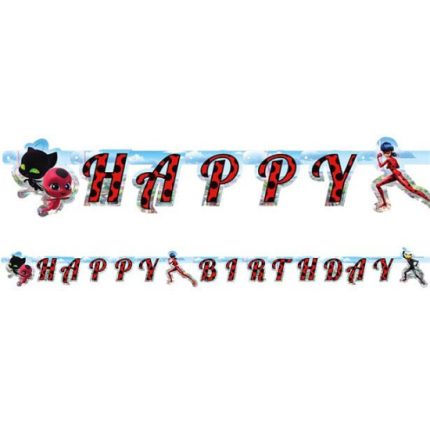 Γιρλάντα Happy Birthday Ladybug (200 εκ) | 9902879