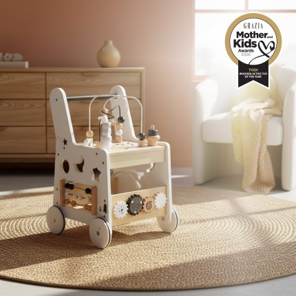 Moni Toys Ξύλινη Περπατούρα Δραστηριοτήτων Todi W16E248 12m+ 3801005602032