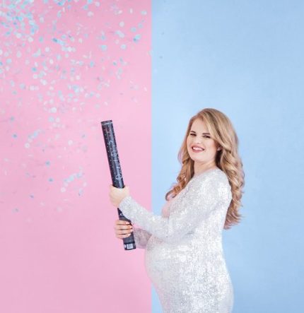 Κανονάκι με Kομφετί Γαλάζιο για Gender Reveal | TUKR60-001