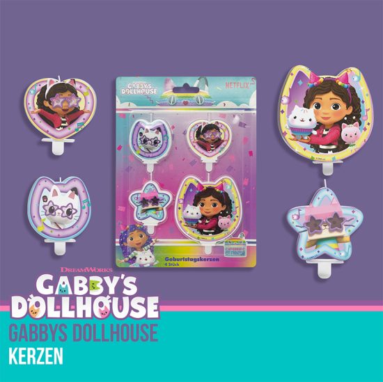 Κεράκια Γενεθλίων – Gabbys Dollhouse (4 τεμ) | 032F2400022