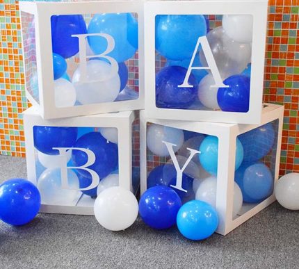 Κουτιά Διακόσμησης για Mπαλόνια BABY | B735BW