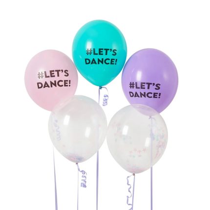 Λάτεξ Μπαλόνια Let’s Dance 5 τμχ (12 inch / 30 εκ) | HBLD111