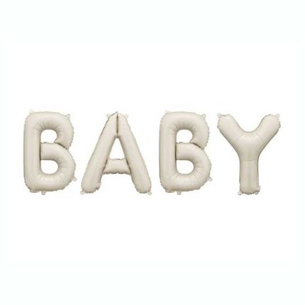55″ Μπαλόνι φράση ‘Baby’ Μπεζ (140 cm x 43 cm) | FB277T-013