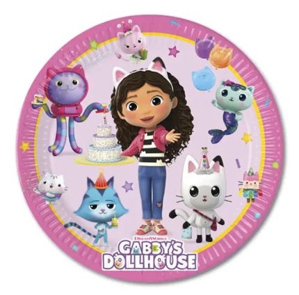 Πιάτα Φαγητού Gabby’s Dollhouse 8τμχ (23cm) | 95755