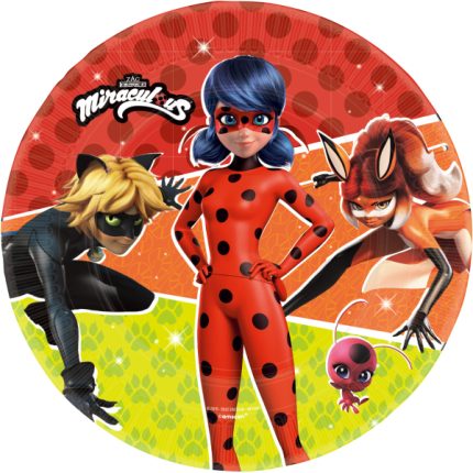 Πιάτα Πάρτυ Miraculous Ladybug 8 τμχ (23εκ) | 9917063-66