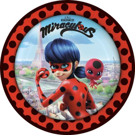 Πιάτα φαγητού Miraculous Ladybug 8 τμχ (23εκ) | 9902873-66