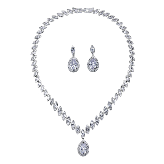 Σετ Κόσμημα Olivia Necklace & Earrings | BJ46 Hair Duty