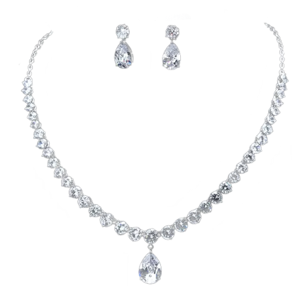 Σετ Κοσμημάτων Tiffany Necklace & Earrings | BA109 Hair Duty