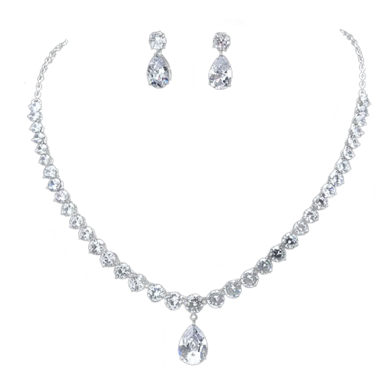 Σετ Κοσμημάτων Tiffany Necklace & Earrings | BA109 Hair Duty