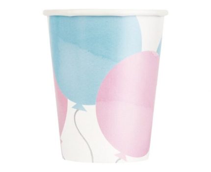 Ποτήρια Πάρτυ Gender Reveal 266 ml (8 τμχ) | 82224