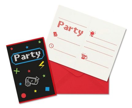 Προσκλήσεις Gaming Party 6τμχ | 93778