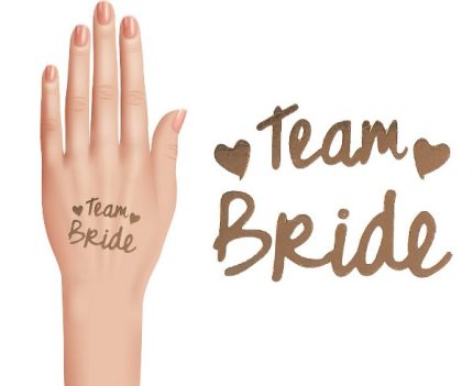 Προσωρινά Τατουάζ Team Bride 16 τμχ | RV-ZTGG