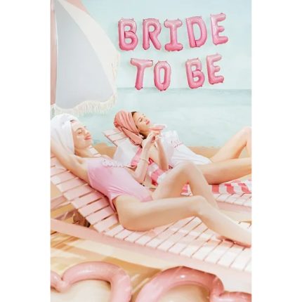 Σετ Μπαλόνια “Bride to be” Ροζ Όμπρε 9 τμχ (350 x 45 cm) | FB35S-081