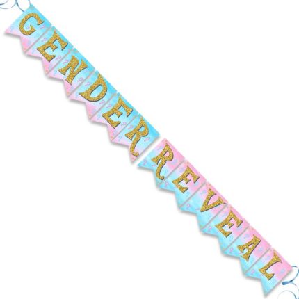 Banner με Μήνυμα Gender Reveal 1,30μ | P25965-GENREV