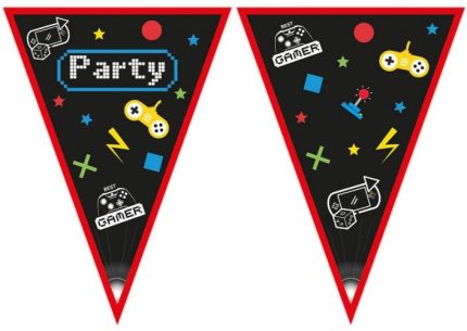 Τριγωνικά Σημαιάκια Gaming Party (2,3 m) | 93775