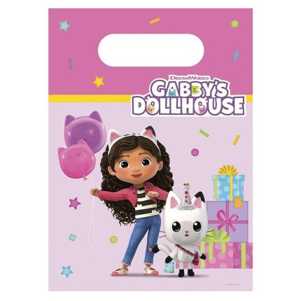Τσαντάκια για Δωράκια Gabby’s Dollhouse 4τμχ (22 x 16cm) | 95759
