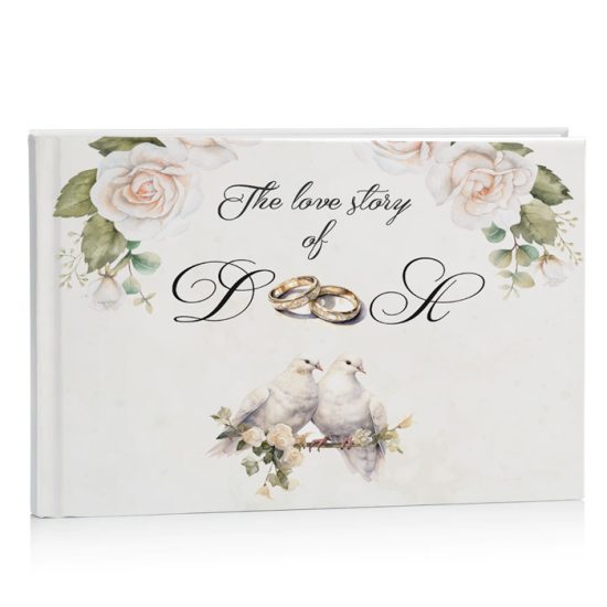 Βιβλίο Ευχών Γάμου Love Story (27 x 21 εκ) | D15010