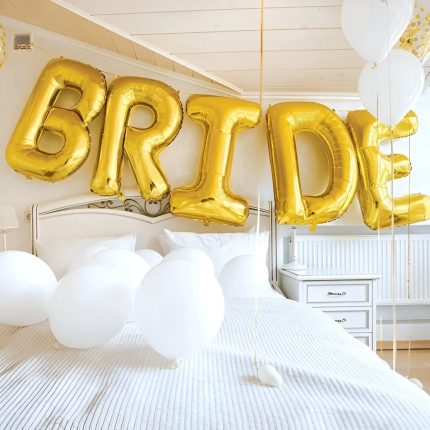 Τεράστια Xρυσά Mπαλόνια Bride (5 τεμ) | Bride