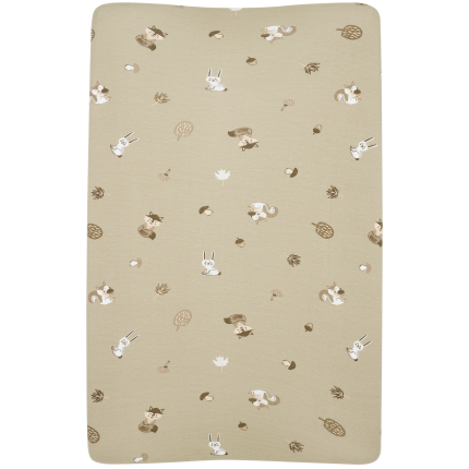 100% Βαμβακερό Κάλυμμα Αλλαξιέρας Forest Animals Sand (50x70cm) - Meyco