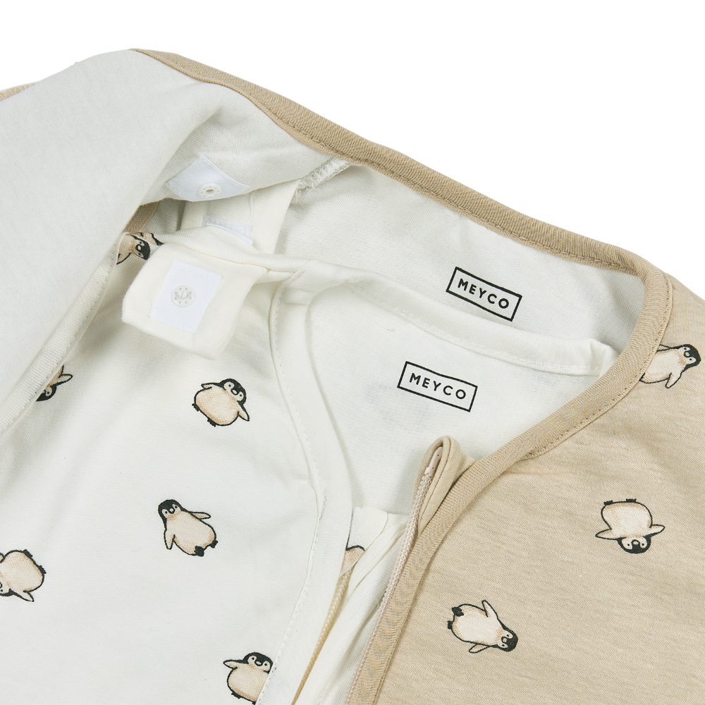 Meyco Υπνόσακος 4 εποχές Penguin Soft Sand (6 μηνών – 3 ετών) Meyco Υπνόσακος 4 εποχές Penguin Soft Sand (6 μηνών – 3 ετών)