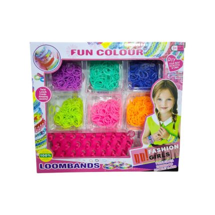 Λαστιχάκια Fun Colour Loom Bands 1200τμχ J201-3 (27mx 24cm) 3+ - Martin Toys