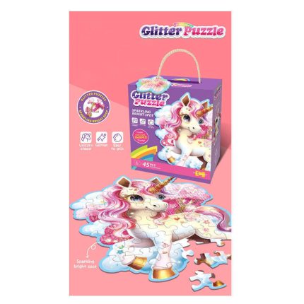Puzzle Μονόκερος Glitter Unicorn 45τμχ (84cm X 70cm) 3+ | 88951Ζ Martin Toys