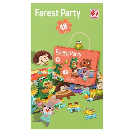 Puzzle Ζώα Δάσους 48τμχ (50cm X 34cm) 3+ | 88621 Martin Toys