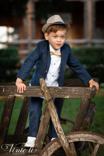 Βαπτιστικό Κοστουμάκι Μπλε για αγόρι 3919, Vinteli