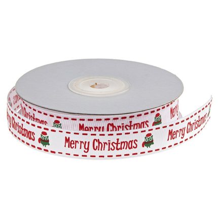 Κορδέλα Γκρο Merry Christmas Κόκκινο (15χιλ x 20μ)  | 40813-88