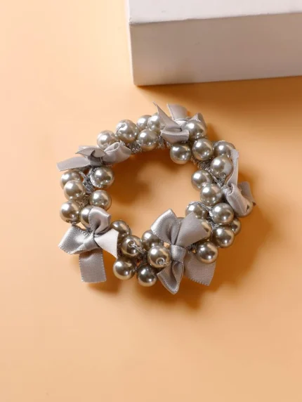 Space Grey Pearly Scrunchie (7,5cm) | AC119
