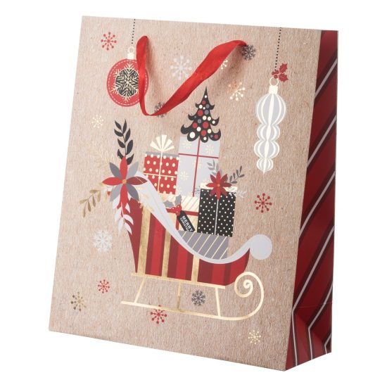Τσάντα Χάρτινη Χριστούγεννα (30x25x10cm) ΡΤ257 Τσάντα Χάρτινη Χριστούγεννα (30x25x10cm) ΡΤ257