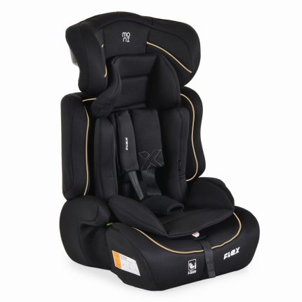Moni Κάθισμα Αυτοκινήτου Flex 76-150cm (9-36kg) Black with Beige Line 3801005153619