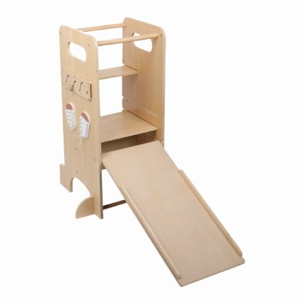 Moni Toys Πύργος Montessori Wooden Learning Tower 4 in 1 Big Ben 3801005602278