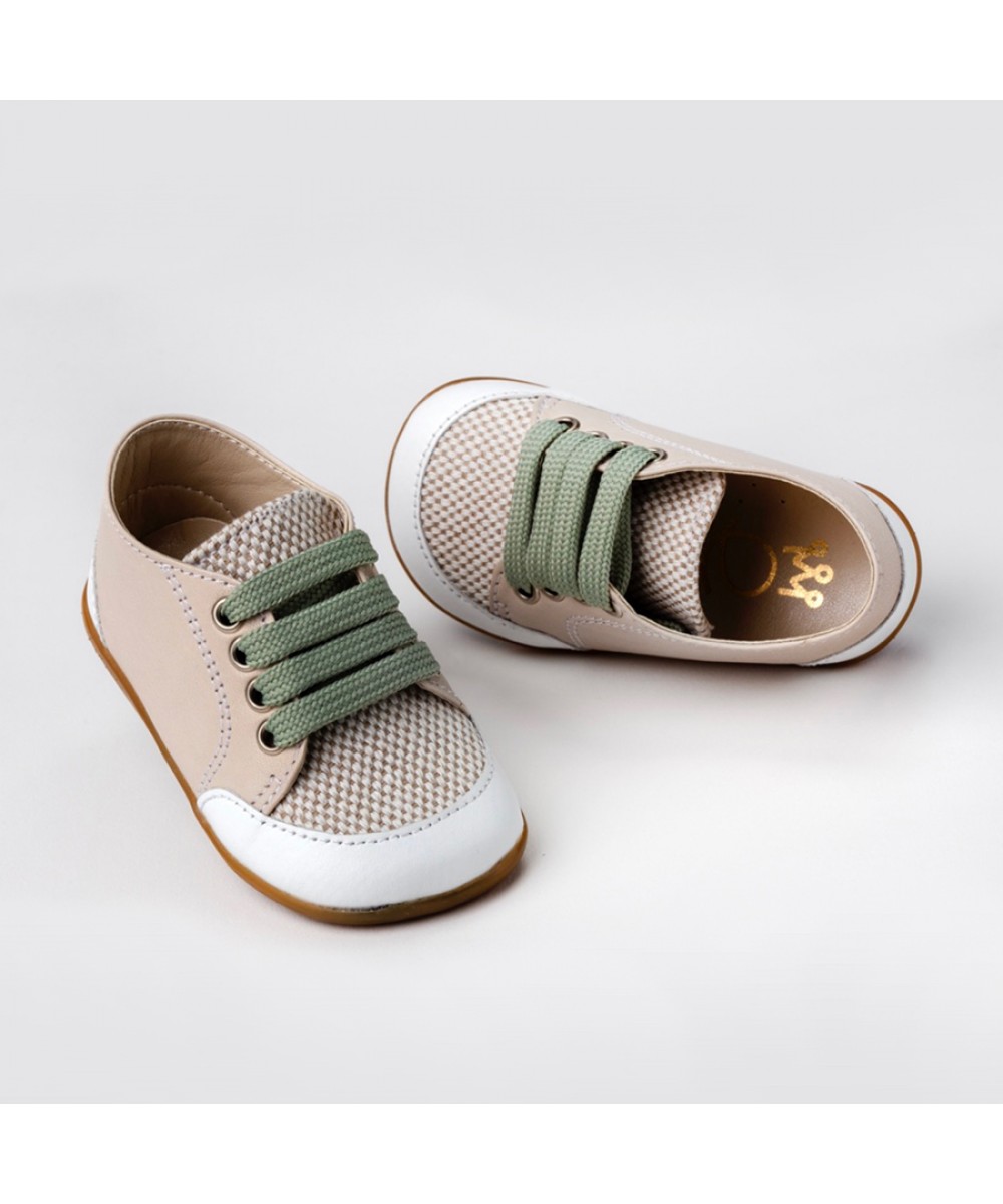 Παπούτσι Βαπτιστικό Πρώτα Βήματα Α310Ε Εκρού - Μέντα | Everkid Παπούτσι Βαπτιστικό Πρώτα Βήματα Α310Ε Εκρού - Μέντα | Everkid