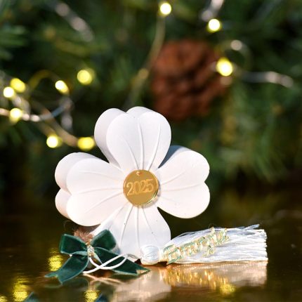 Γούρι Κεραμικό Τριφύλλι Χρυσό K15S/33203 - Kaliso