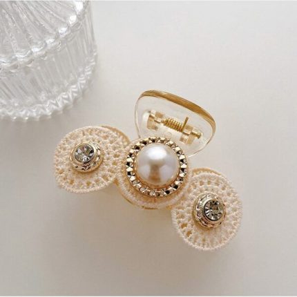 Κλαμεράκι Jumana με Στρας και Πέρλες (7x3cm) | AC10