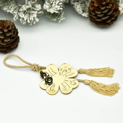 Γούρι Τυχερό Τριφύλλι Χρυσό Καθρέφτης GO55/82908 - Kaliso