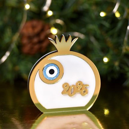 Γούρι Ρόδι Plexiglass Χρυσό 10cm GO6/36508 - Kaliso