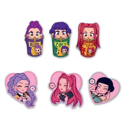 Ξύλινα Διακοσμητικά K-POP Demon Hunters Huntrix (6 τεμ) | D2509
