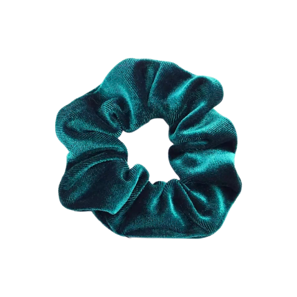 Βελούδινο Cambridge Blue Scrunchie (12cm) | SC06