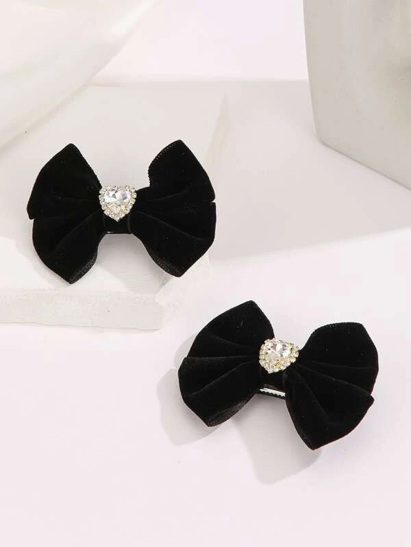 Αξεσουάρ Μαλλιών Φιογκάκι Μαύρο Βελούδινο Farfale 2τμχ | AC188 Αξεσουάρ Μαλλιών Φιογκάκι Μαύρο Βελούδινο Farfale 2τμχ | AC188