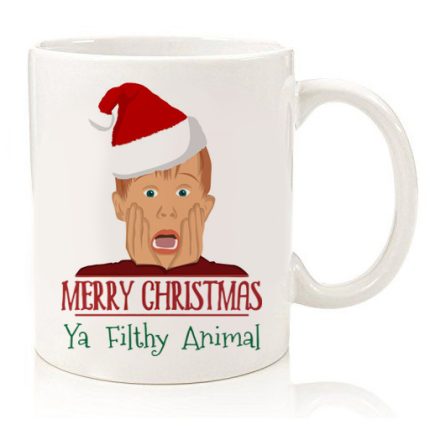 Χριστουγεννιάτικη Κούπα Μόνος στο Σπίτι (9,5 x 8 cm) | SUB1004404