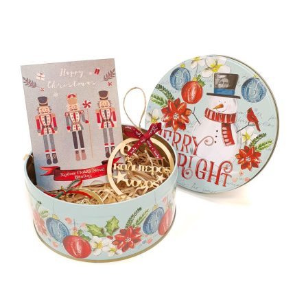 Χριστουγεννιάτικο Κουτί με Προσωποποιημένα Δωράκια για τον Νονό | KM01