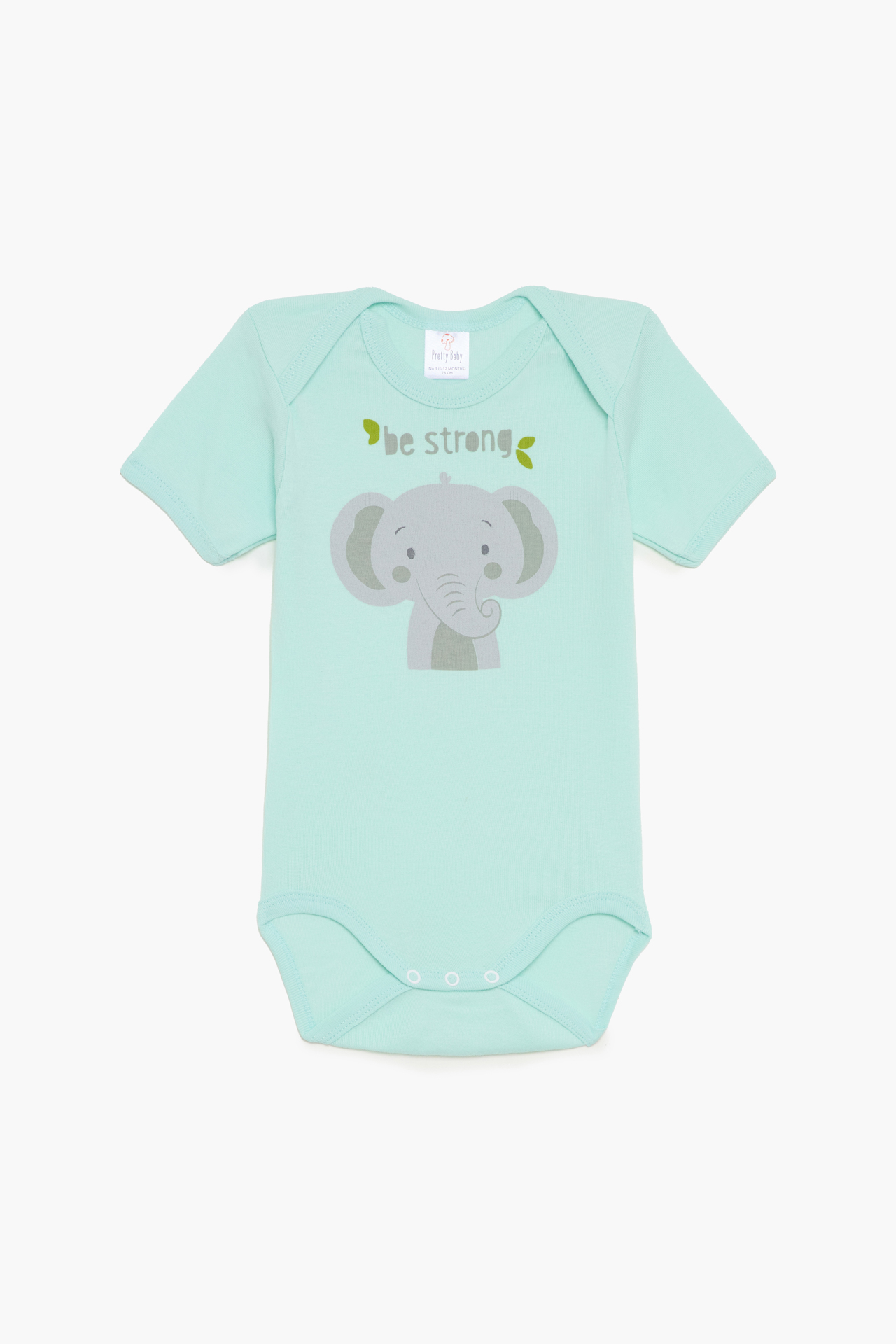 Βρεφικά Εσώρουχα Κορμάκια Unisex 6τμχ Ελεφαντάκι Βεραμάν-Μπεζ-Κίτρινο, Κοντό Μανίκι, Βαμβακερά 100% - Pretty Baby Βρεφικά Εσώρουχα Κορμάκια Unisex 6τμχ Ελεφαντάκι Βεραμάν-Μπεζ-Κίτρινο, Κοντό Μανίκι, Βαμβακερά 100% - Pretty Baby