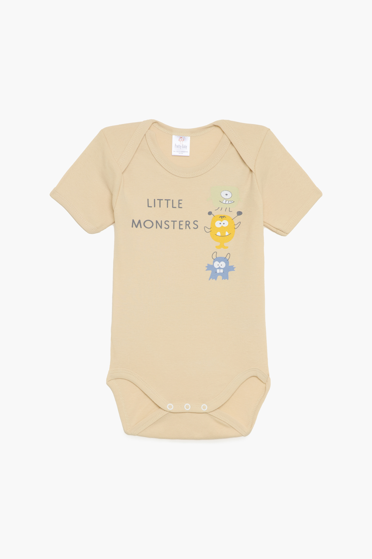 Βρεφικά Εσώρουχα Κορμάκια Unisex 6τμχ Ελεφαντάκι Βεραμάν-Μπεζ-Κίτρινο, Κοντό Μανίκι, Βαμβακερά 100% - Pretty Baby Βρεφικά Εσώρουχα Κορμάκια Unisex 6τμχ Ελεφαντάκι Βεραμάν-Μπεζ-Κίτρινο, Κοντό Μανίκι, Βαμβακερά 100% - Pretty Baby