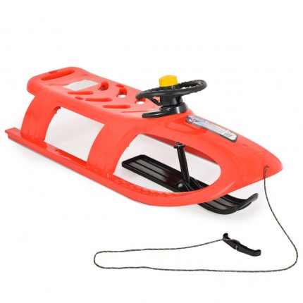 Έλκηθρο Πλαστικό Με Τιμόνι Red 5905197069746 - Prosperlast